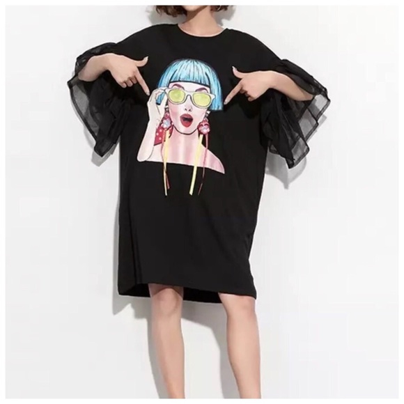 🆕 The ARMIDE Pop Art Oversize Top - Picture 5 of 7